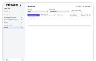 OpenWebTTS screenshot 1