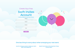 Swift Invites website