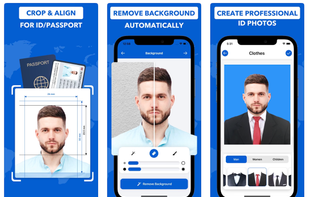 Perfect your ID photos effortlessly crop to exact passport or visa size, remove backgrounds instantly, and choose from a range of formal attire options for a polished look.