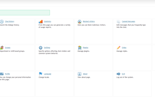 Administration panel