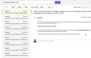 Blogtrottr screenshot 2