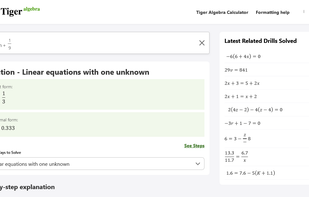 Linear Equation solution