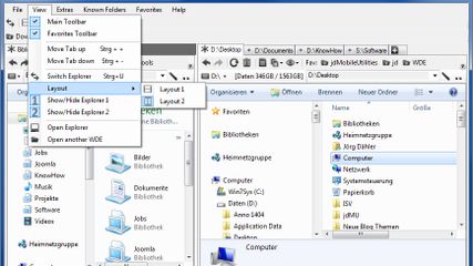 Windows Double Explorer screenshot 1