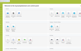 In the admin panel you can manage the filter settings, view the logs and domain statistics, or even set regular reports that will inform you about blocked messages.