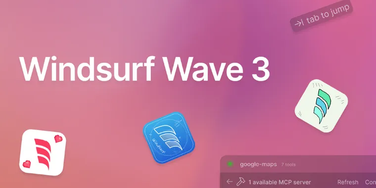 Windsurf Editor Wave 3 update brings MCP support, turbo mode, tab to jump & custom icons image