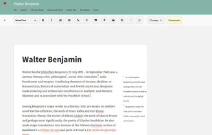 Fidus Writer screenshot 1