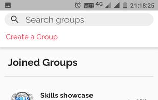 Groups page