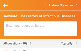 Upvote and downvote questions to prioritise
