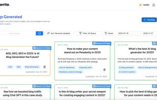 All Blogs generated by AI at one place