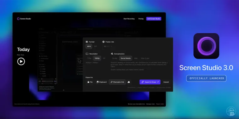 Screen Studio 3.0 launched with shareable links, dynamic layouts, command menu and more image