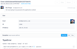 Sentry screenshot 2
