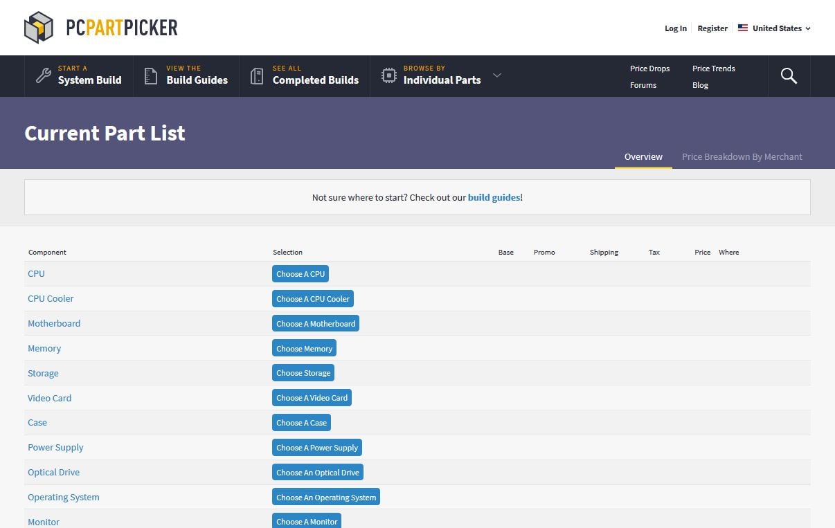 Pick parts. Build your PC. Compare and share. - PCPartPicker