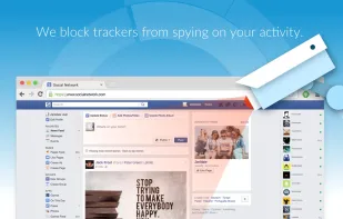We block trackers from spying on your activity
