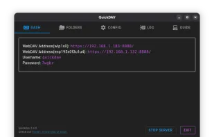 QuickDAV screenshot 1