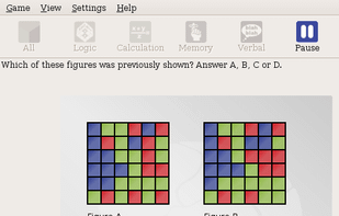 An example of a memory game