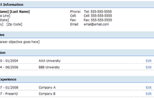 Create Resume Content