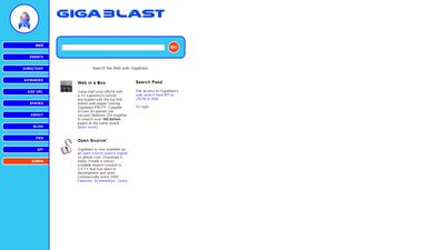 Gigablast screenshot 1