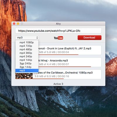 is airy youtube downloader free