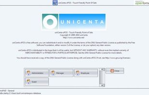 uniCenta oPOS screenshot 1