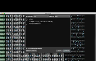 SCC, a built-in custom C compiler for small shellcode payloads.