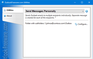 Send Messages Personally for Outlook screenshot 1
