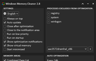 Windows Memory Cleaner screenshot 1