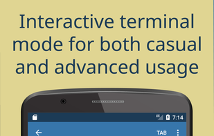 Interactive terminal mode for both casual and advanced usage