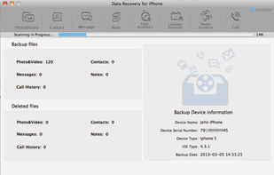 Data Recovery for iPhone screenshot 1