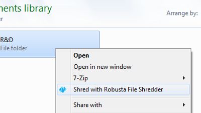 Robusta File Shredder screenshot 1