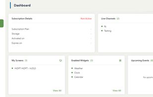 Get a quick view of Statistics and your current subscription plan
