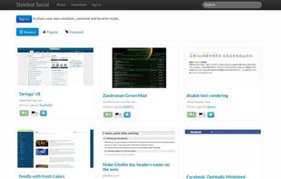 Stylebot Social Homepage