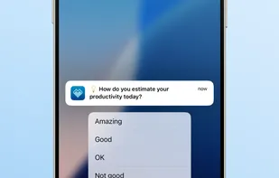 Notification-based productivity tracking