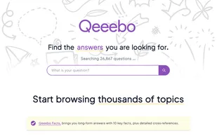 Homepage of Qeeebo.com