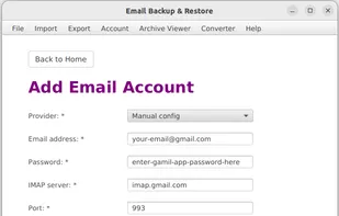 Manage your mail accounts
