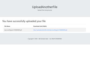 After uploading a file