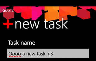 Add a new task