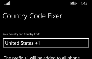 Country Code Fixer screenshot 1