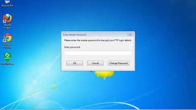 Unlocking FileZilla Secure with Master Password