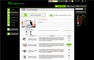 Paradiso LMS screenshot 2