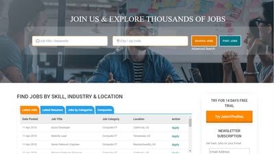 Advanced Job search by Jobsnprofiles.com