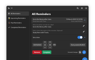 Reminders screenshot 1