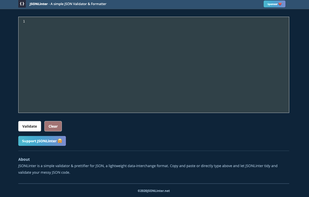 JSONLinter screenshot 1
