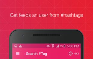 Get Feeds And Users From Hashtags.