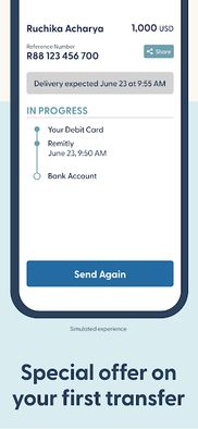 Remitly screenshot 2