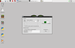 Pi-proxy main window