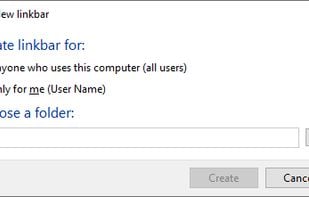 Linkbar screenshot 1