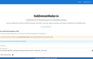 SubdomainRadar screenshot 1