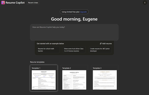 Resume Copilot screenshot 1