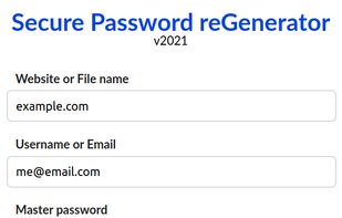 Secure Password reGenerator screenshot 2