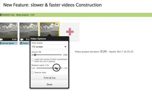Adjust video speed